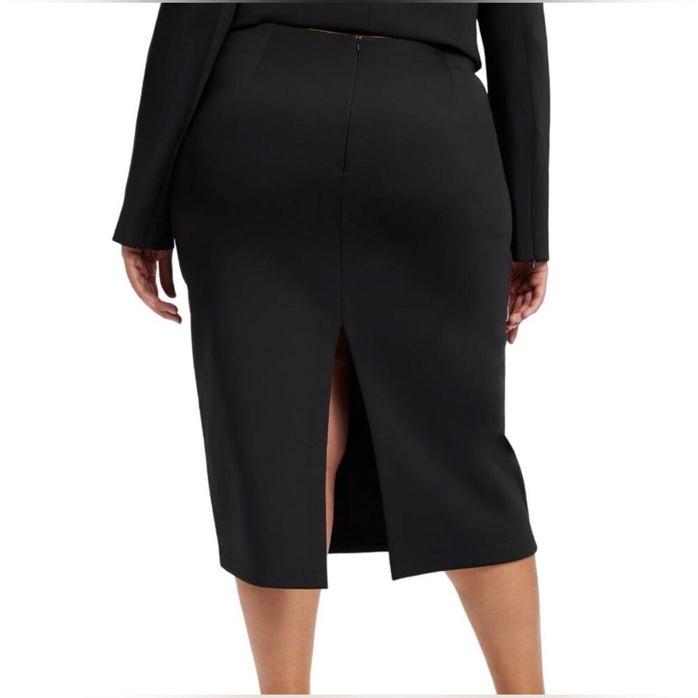 Good American Scuba Shine Pencil Skirt, New With Tags - Picture 3 of 7